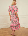 PINK CITY PRINTS Jemima Dress Bubblegum Rose