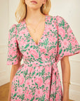 PINK CITY PRINTS Jemima Dress Bubblegum Rose