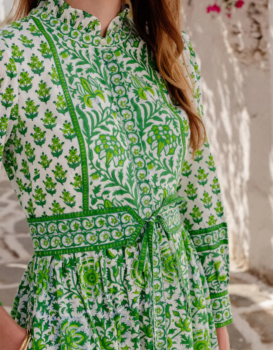 PINK CITY PRINTS Gemma Dress Verdant Botanics