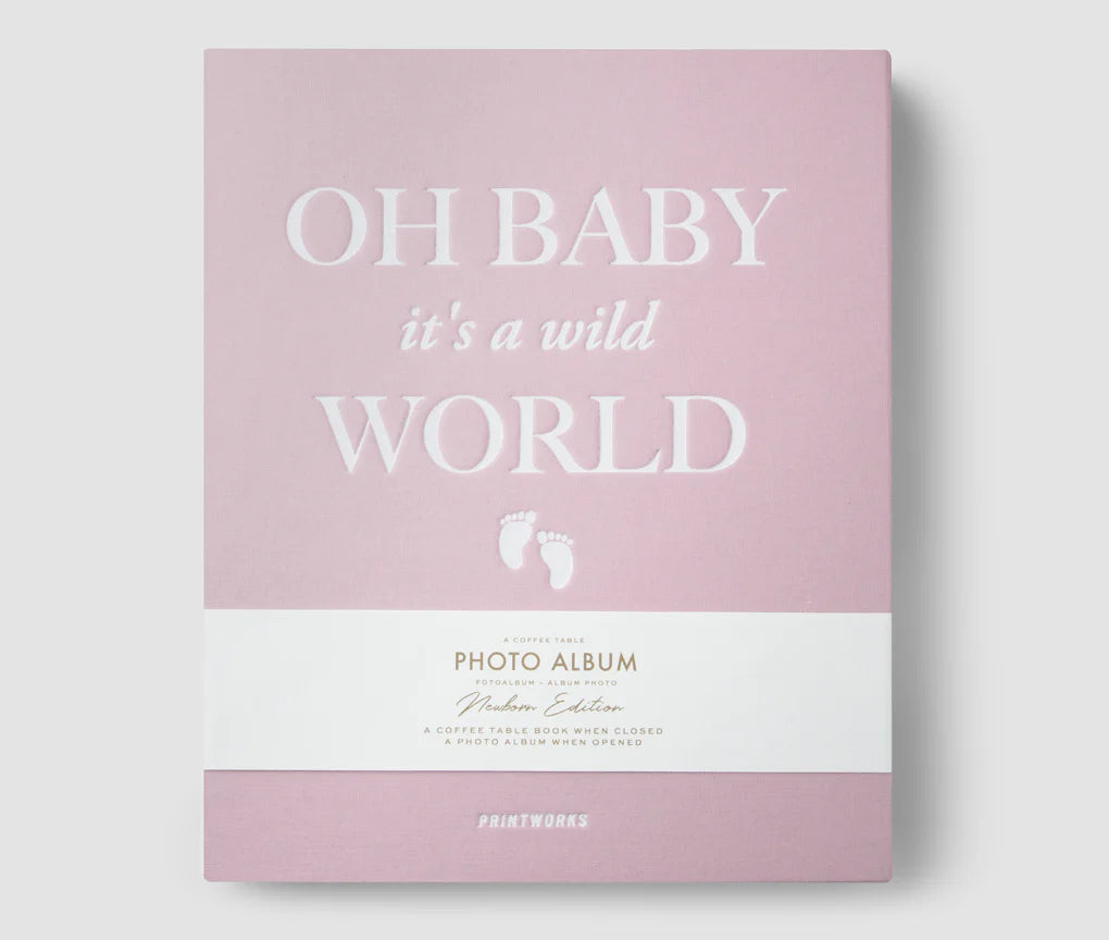 PRINTWORKS Photo Album - Baby It&#39;s A Wild World Pink
