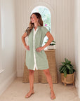 NAVYBLEU Bennett Dress Sage