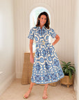 CARA CARA Malena Dress Mod Floral Blue