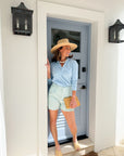 FRANK & EILEEN Waterford Walking Short Lime/White Stripe