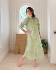 FRAE Kathy Shirt Dress Green