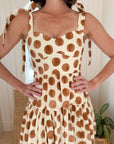 CARA CARA Faiza Dress Celeste Spot Ginger
