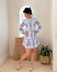 BANJANAN Roma Mini Dress Brigitte Sky