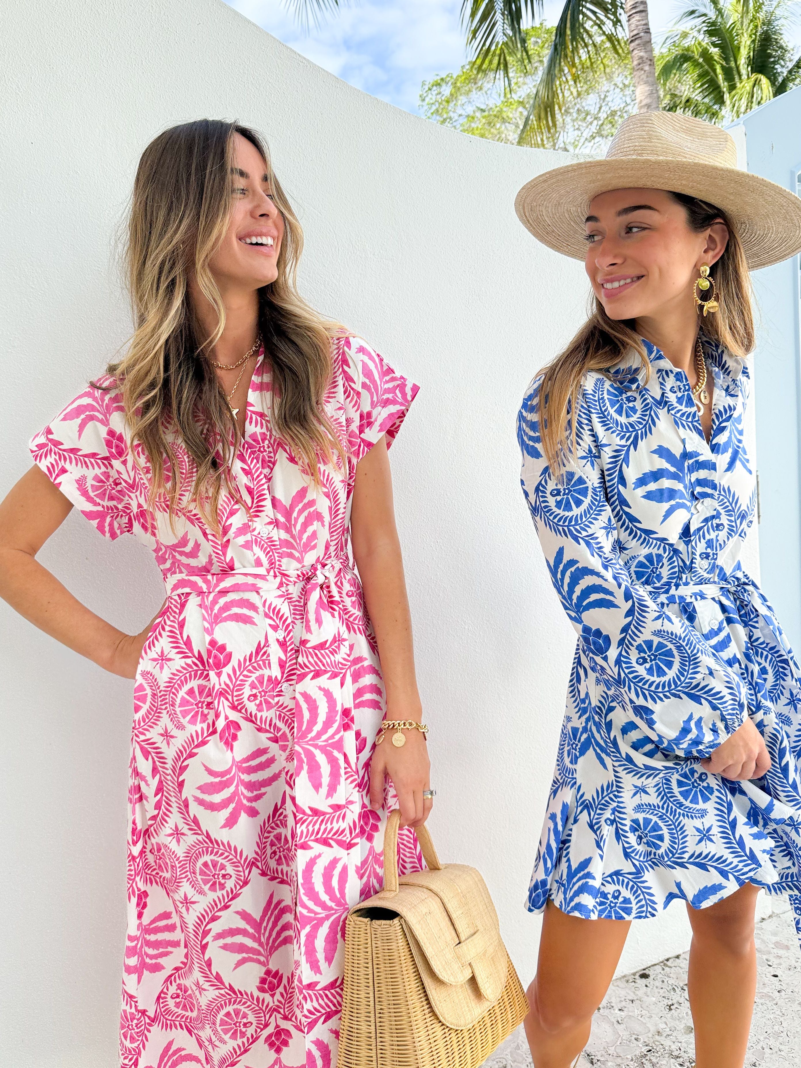 KASIA Naxos Mini Dress Blue – Matilda's Life Style