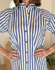 LADY CAPTAIN Captain Tunic Blue Stripe