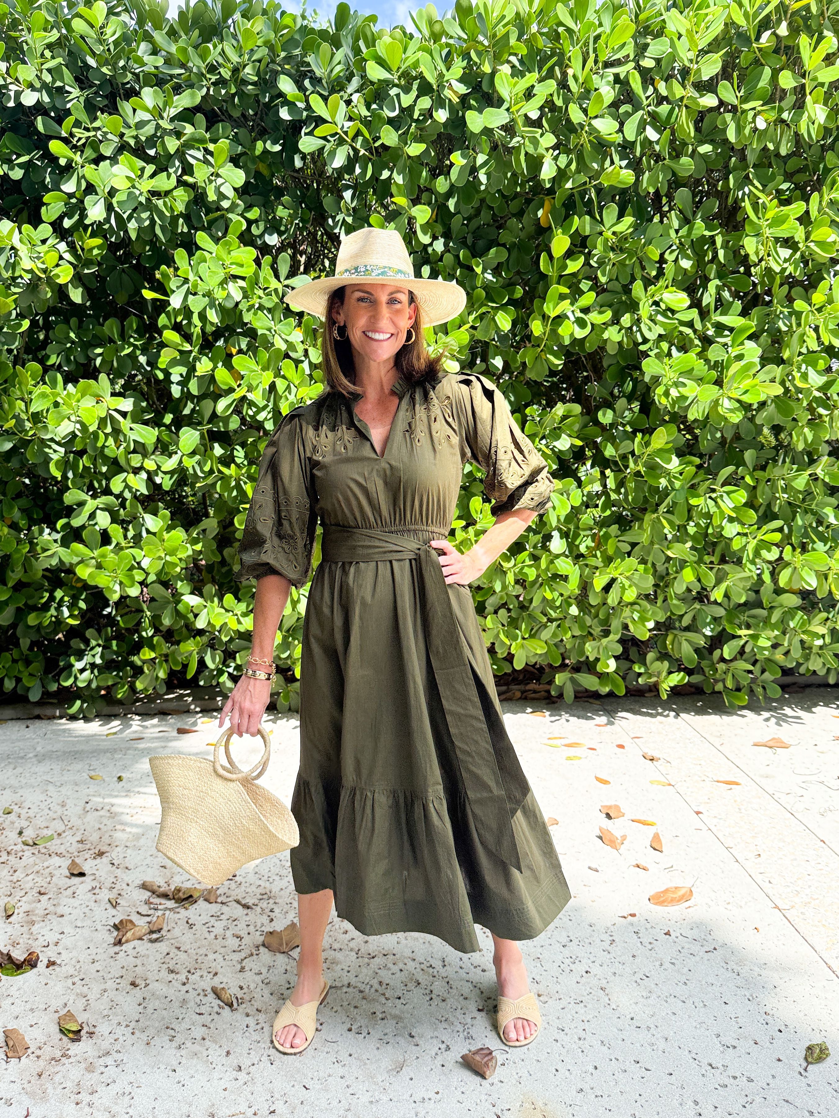 BELLA TU Becca Dress Loden Green