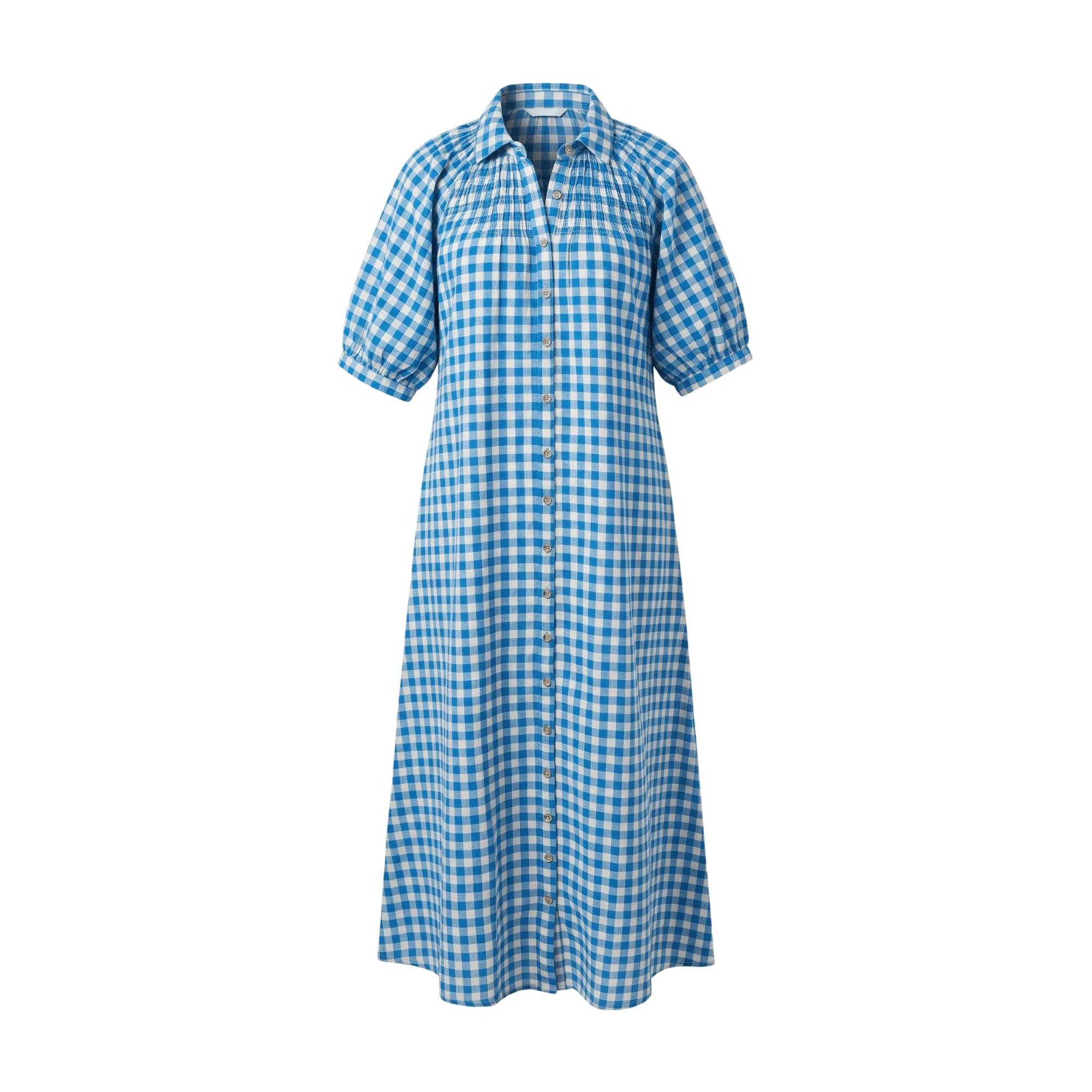 SUNSHINE TIENDA Oasis Dress Blue Gingham