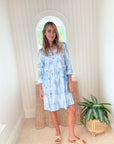 FINAL SALE SHERIDAN FRENCH Lucy Dress Coastal Ikat