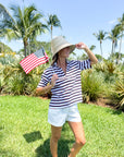 FRANK & EILEEN Patty Popover Red/Navy/White Stripe