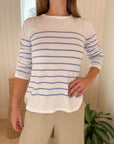 HIHO Brittany Sweater Lavender Stripe