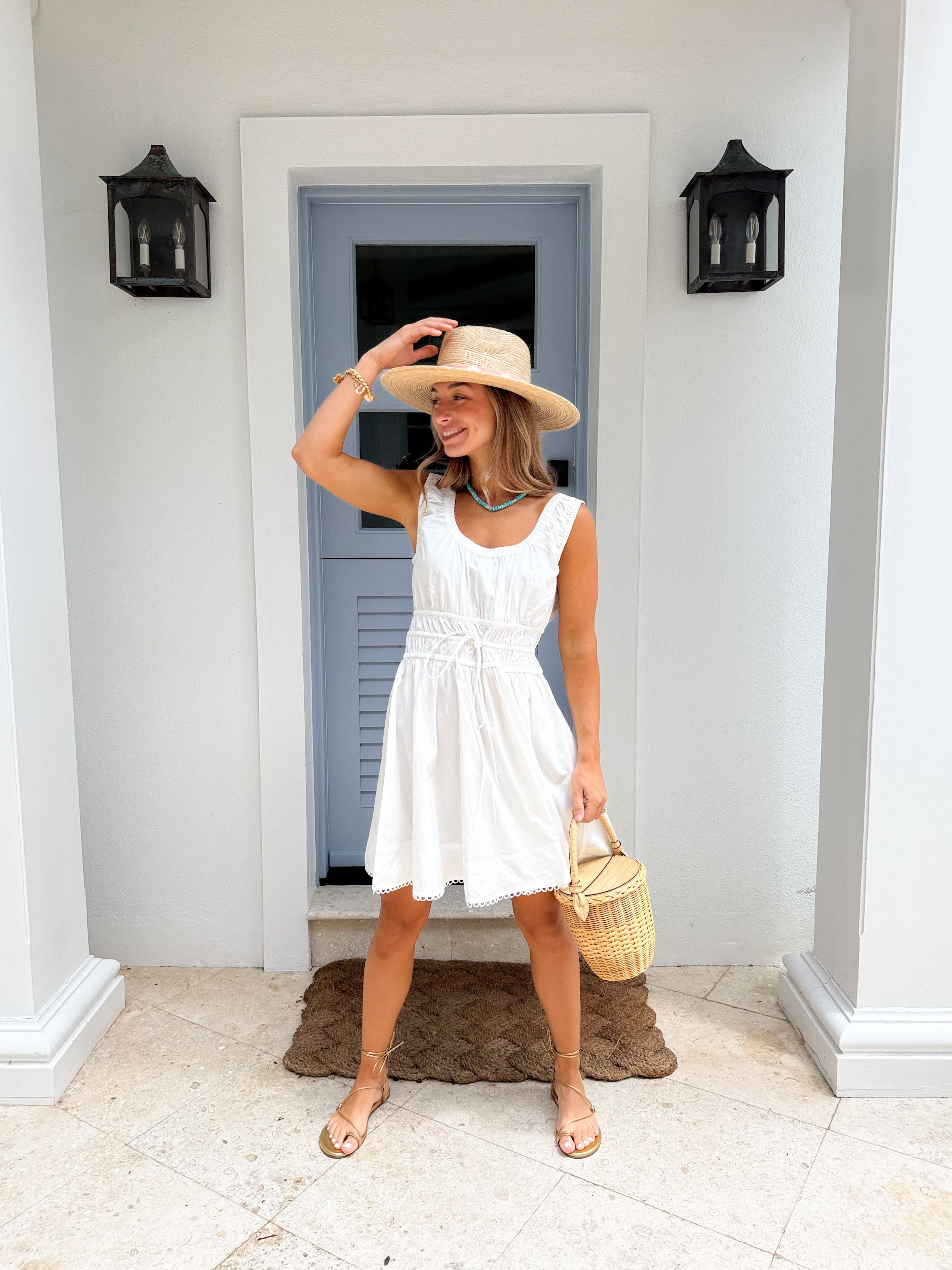 OLIPHANT Harper Mini Dress Tisbury White
