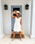 OLIPHANT Harper Mini Dress Tisbury White