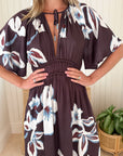 OMIKA Kira Midi Dress Adrienne Ganache
