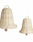 Christmas Bells in Woven Wicker