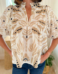 OMIKA Wren Blouse Marina Chai