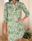 HIHO Sophia Dress Basil Paisley