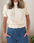 WALKER & WADE Skye Cardigan Cream