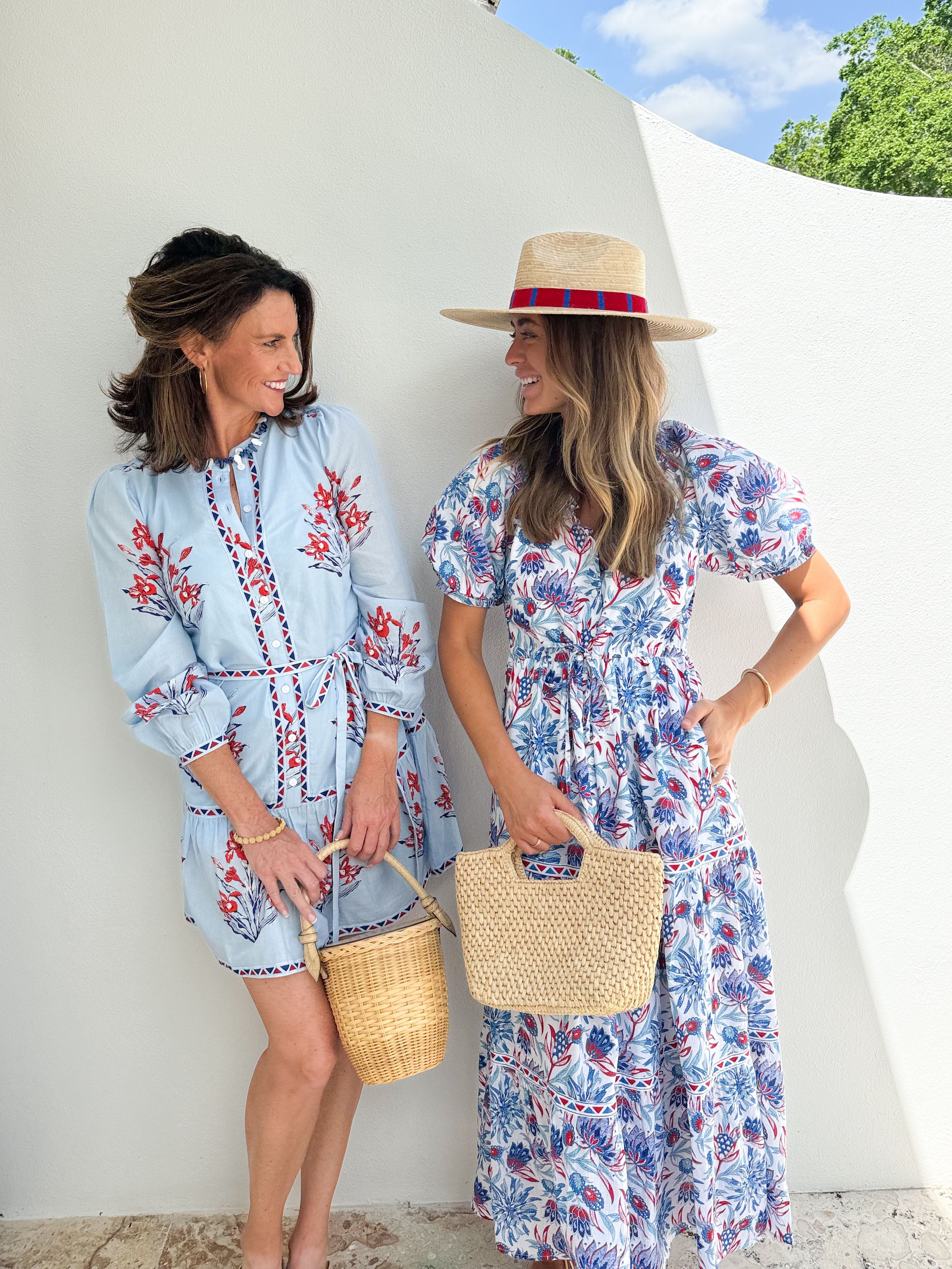 BANJANAN Poppy Dress Philippa Azure