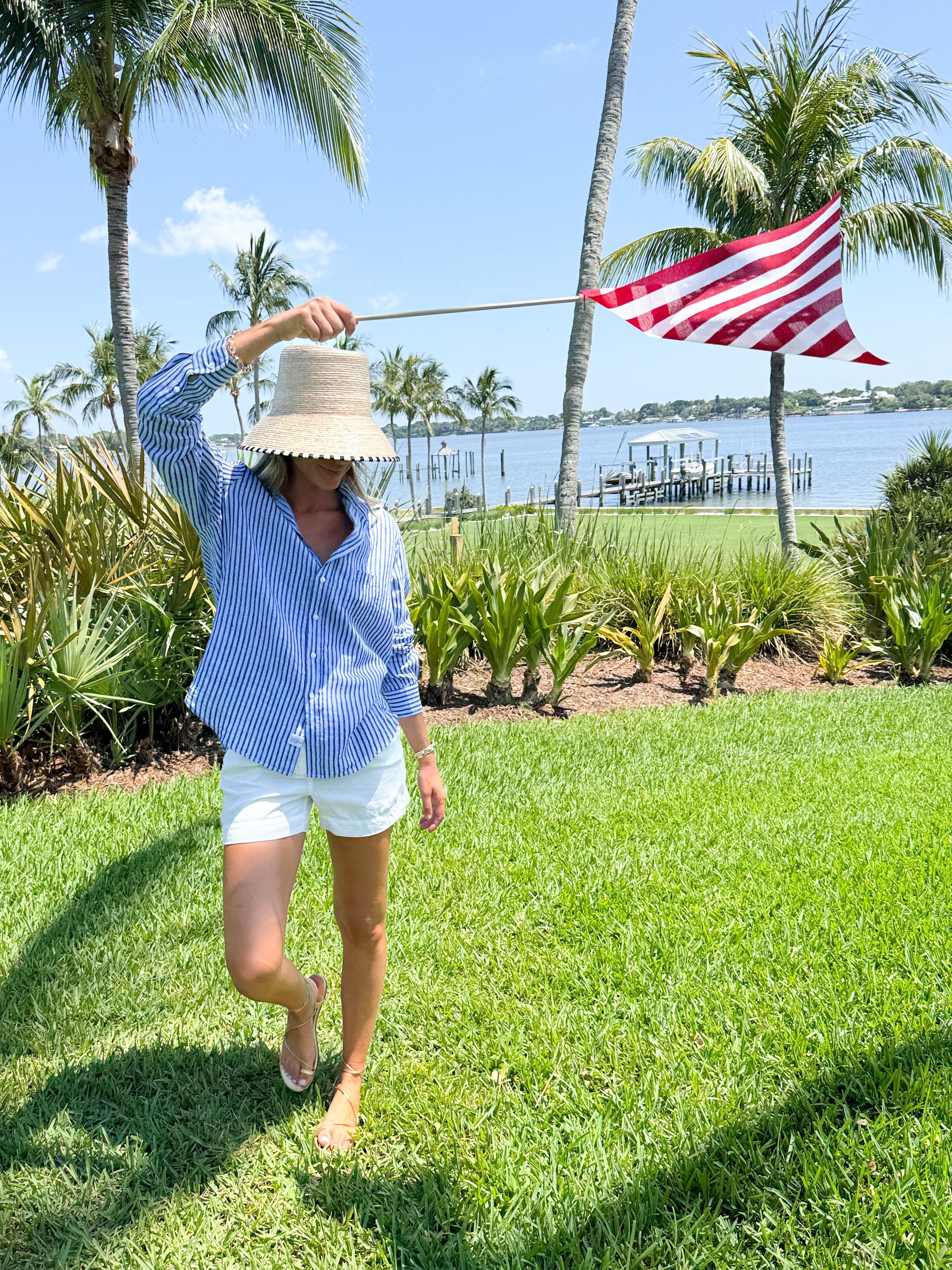 FRANK & EILEEN Eileen Button Up Blue/Navy Stripe – Matilda's Life
