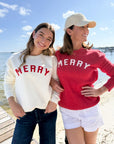 MERRY Sweatshirt Vintage White