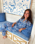 FITZROY & WILLA PJ Set Big Blue Floral