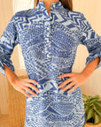 WALKER & WADE Day Tripper Dress Blue Tribal
