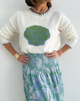 PARADISA X PROSPERINA Shell Island Sweater White