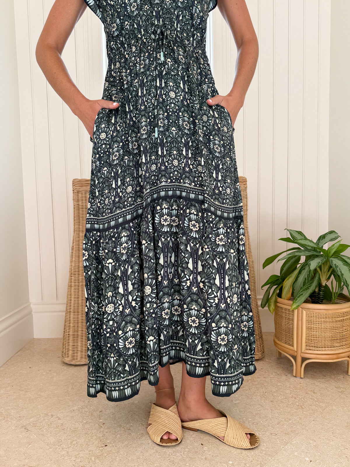 OMIKA Cora Midi Dress Malia Moss