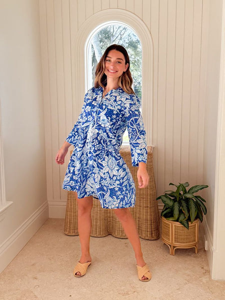 RO'S GARDEN Deauville Dress Laika Blue – Matilda's Life Style