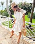 OLIPHANT Ava Mini Dress Tisbury White