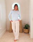 HIHO Relaxed Crew Sweater Misty Blue