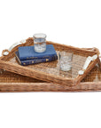 Rectangular Wicker Tray with Handles Small