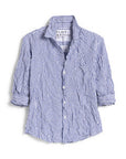FRANK & EILEEN Barry Button-Up Crinkle Blue & White Stripe