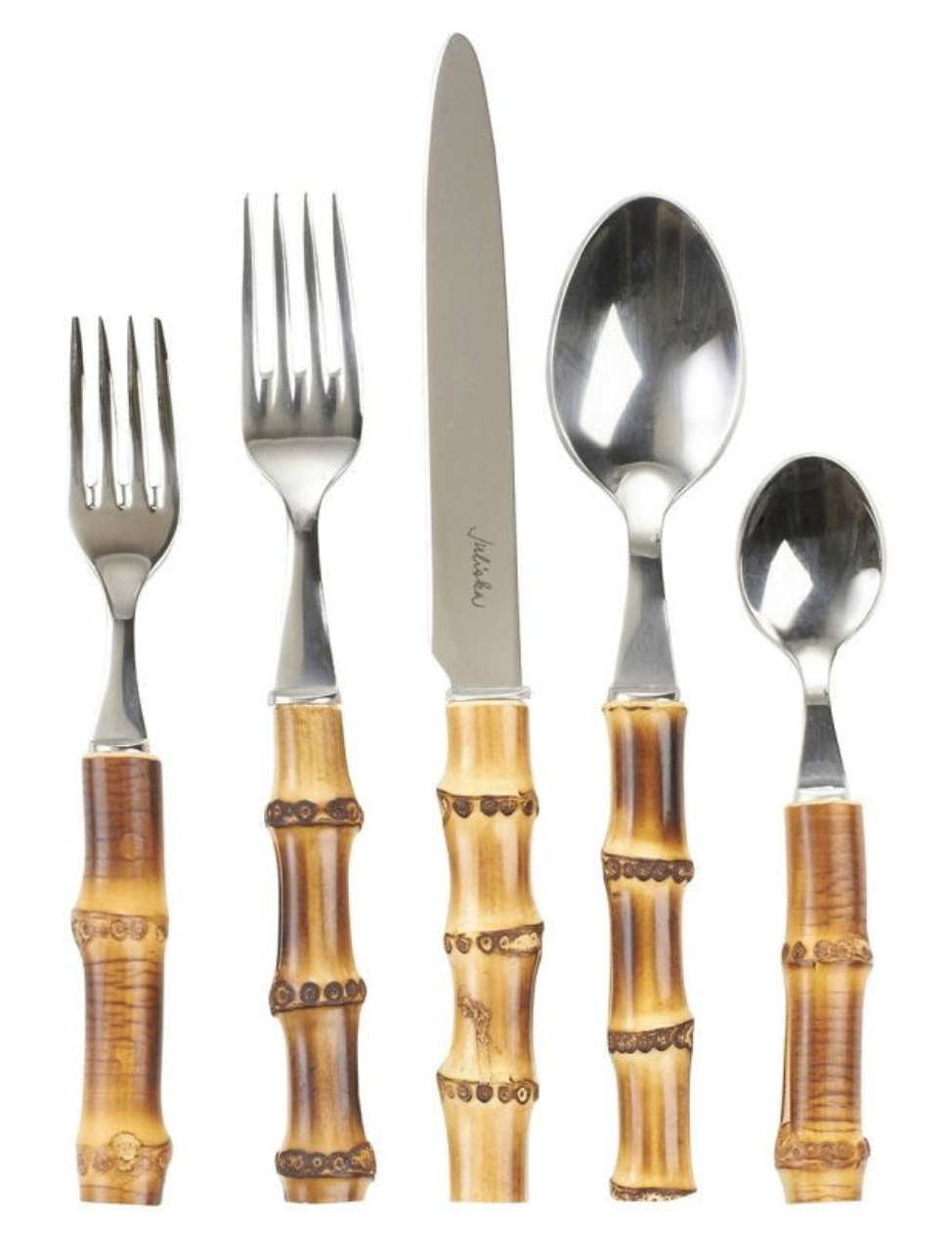 Natural Bamboo 5pc Place Setting