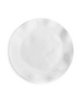 Ruffle White Melamine Round Salad Plate Set/4