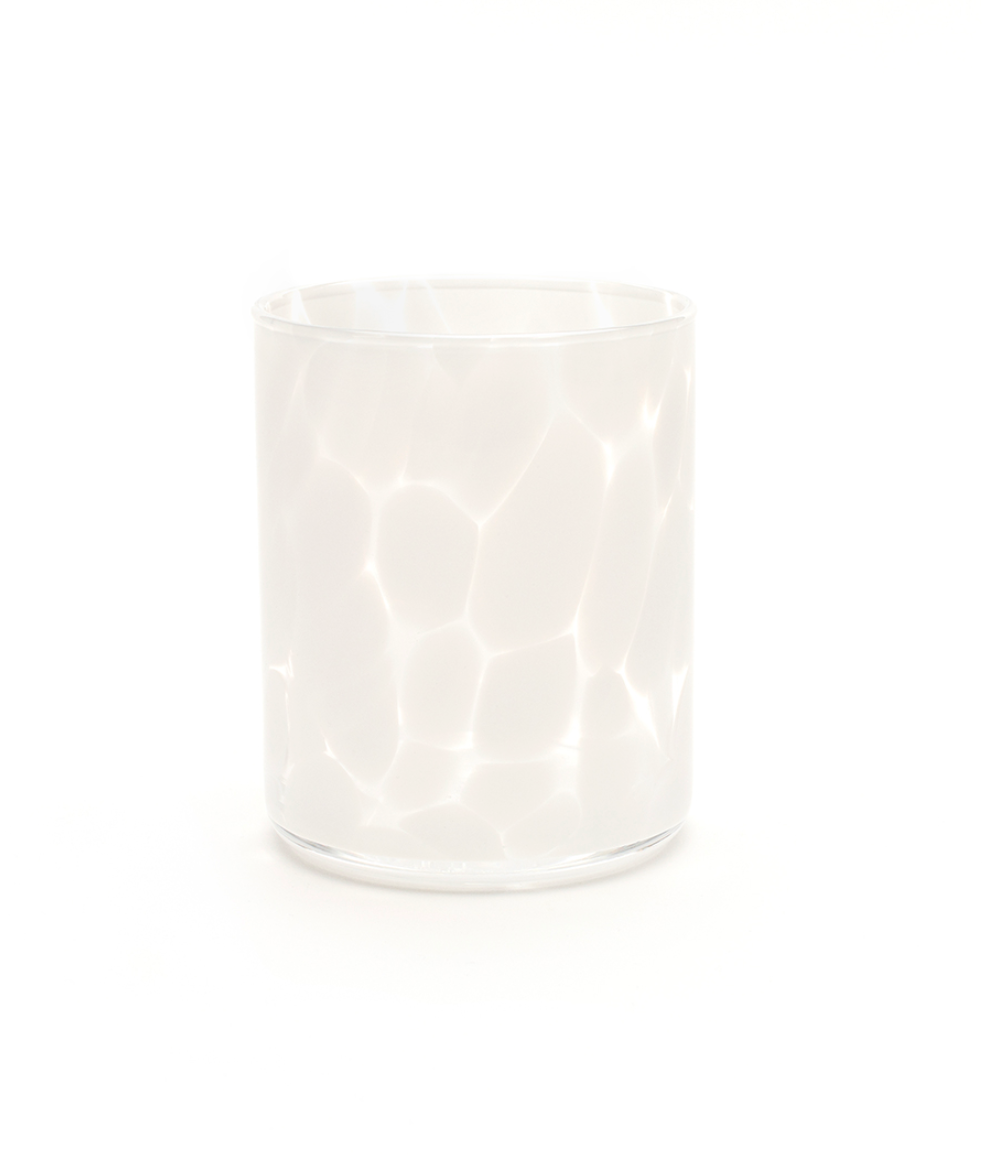 SABAN Fritsy Drinking Glass Set/2 Opal White