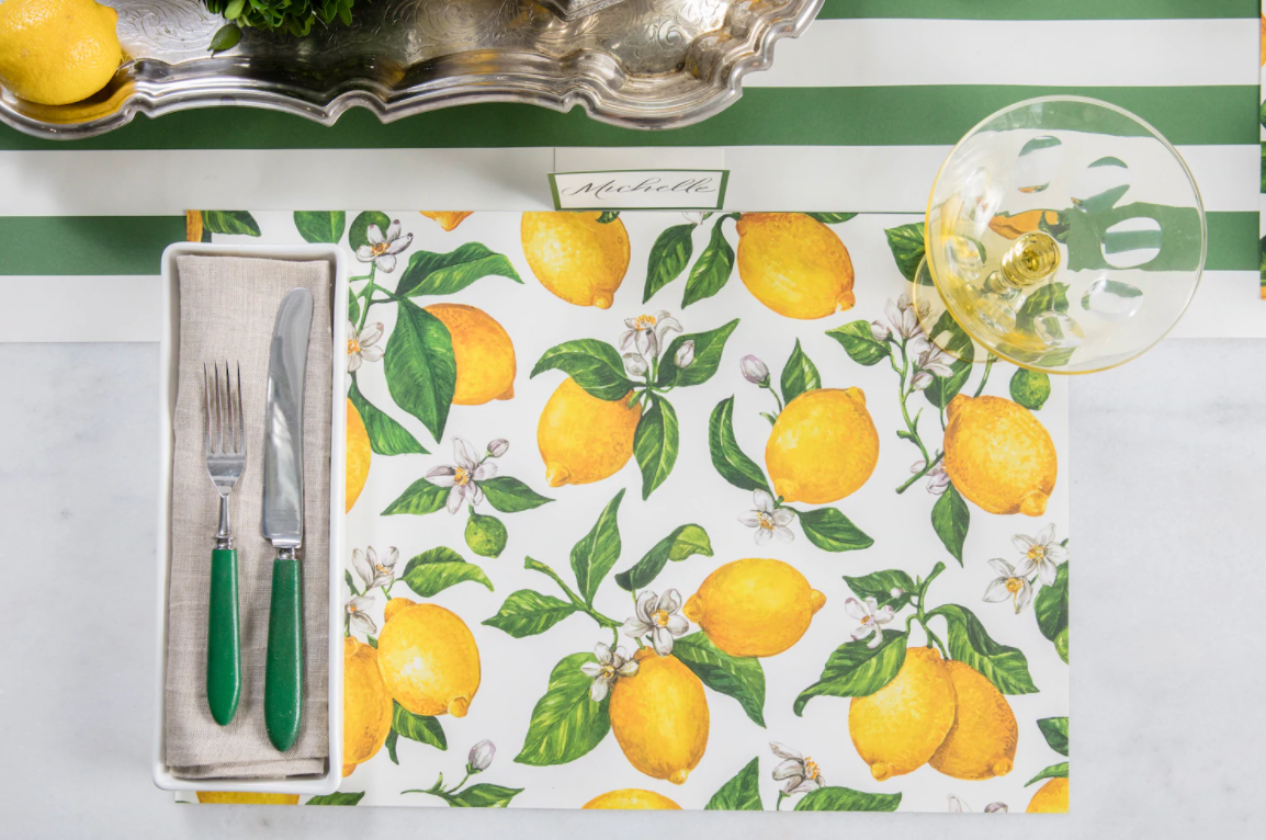 Lemon Placemat Set/24