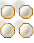 Bamboo Touch Octagonal Multipurpose Bowls-Set/4