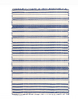 DASH & ALBERT Hampshire Stripe Cobalt Woven Cotton Rug 2x3