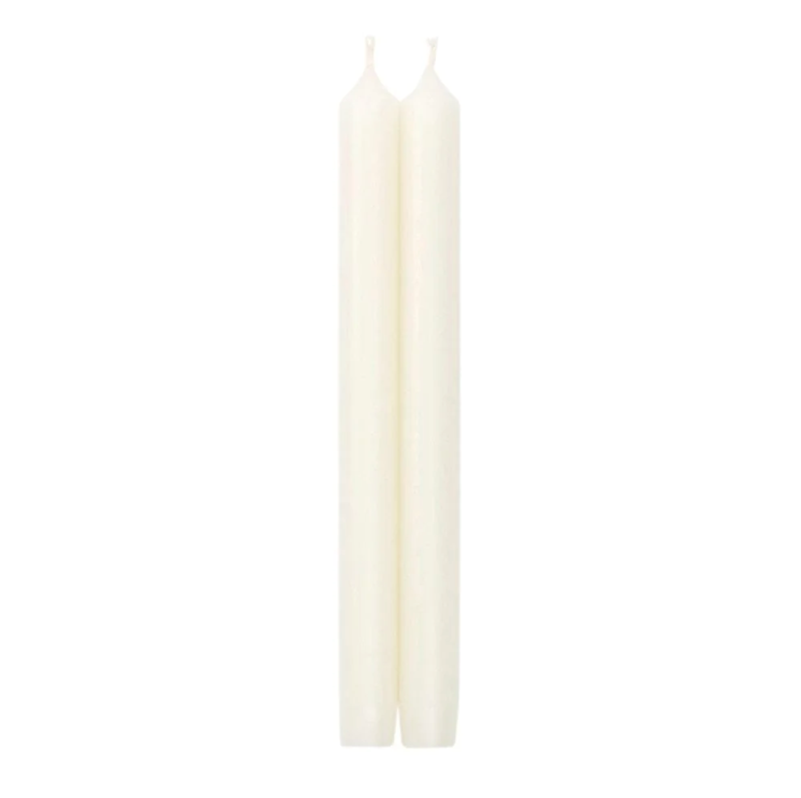 Straight Taper 10&quot; Candles in White Set/2