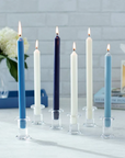 Straight Taper 10" Candles in Marine Blue Set/2
