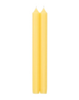 Straight Taper 10" Candles in Yellow Set/2