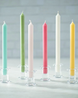 Straight Taper 10" Candles in Spring Green Set/2
