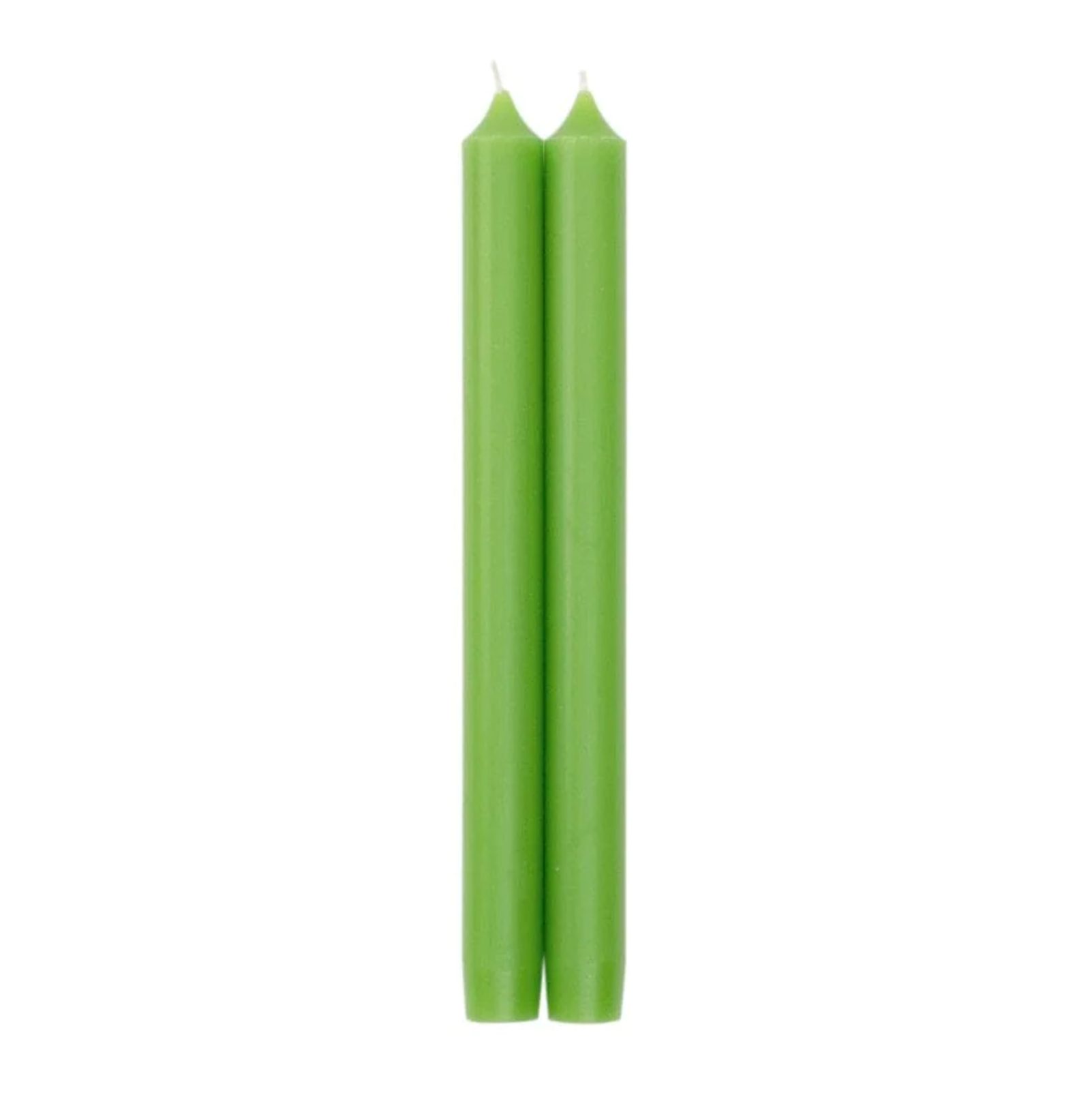 Straight Taper 10&quot; Candles in Spring Green Set/2