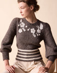 FINAL SALE ST. ROCHE Juniper Sweater Charcoal w/ Ivory